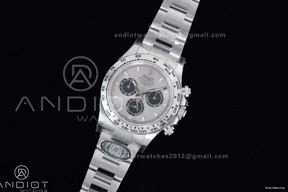 Best DD Clean SmoothTexture Bracelet 126509 SS Daytona on 792 904L 904L Edition 1:1 Dial Gray 0807
